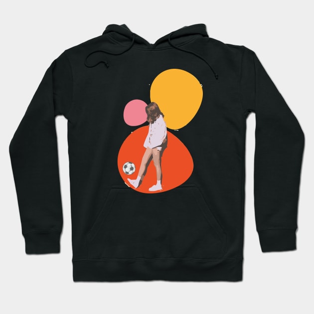 Football player Hoodie by Art by Ergate